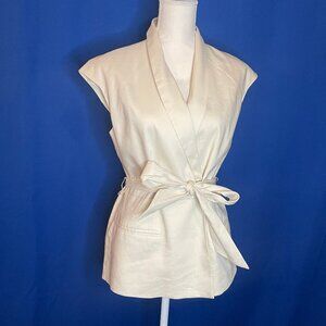 Jones of New York Stretch Linen Top SIZE: 10